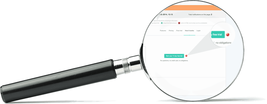Highlight SEO errors visually