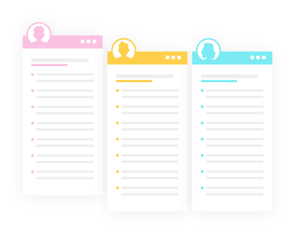 Illustration showing how the Monsido platform can be used to organize digital assets and tasks