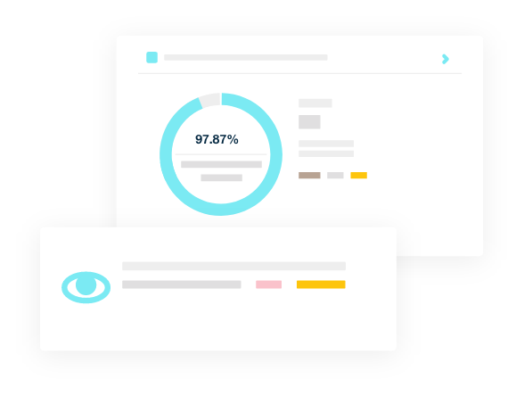Illustration of web accessibility results inside the Monsido platform