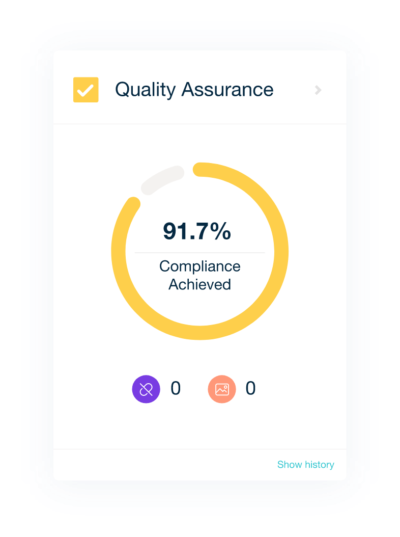 Quality Assurance results displayed inside the Monsido platform.