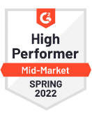 G2 High Performer Mid-Market Spring 2022