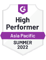 G2 high performer asia pacific summer 2022