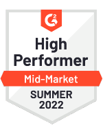 G2 high performer mid-market summer 2022