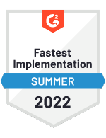 G2 fastest implementation summer 2022 