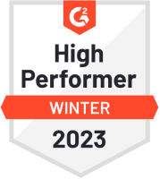 G2 badge - High Performer - Winter 2023