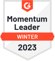 G2 badge - Momentum Leader -  Winter 2023