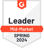 G2 badge - leader - mid market