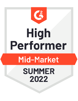 g2 high performer mid market summer 2022
